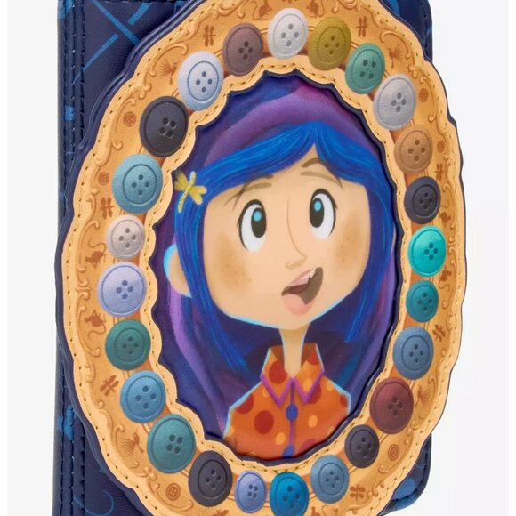 Loungefly Coraline Portal Button Frame Lenticular Mini Backpack & Wallet Set NWT main image 4